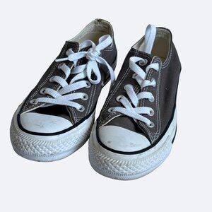 Converse All Star Low Top Canvas Sneakers Mens 3.5 Womens 5.5 Charcoal Gray